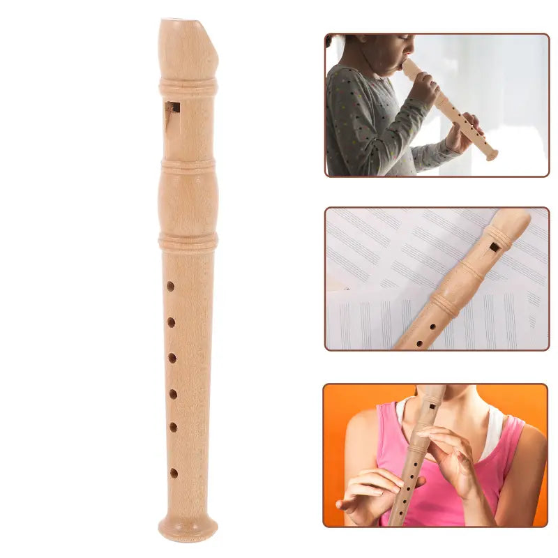 Children Flute Recorder Clarinet Kids Musical Instruments Wooden Soprano Wind Instrument Toy Educational Learning Education