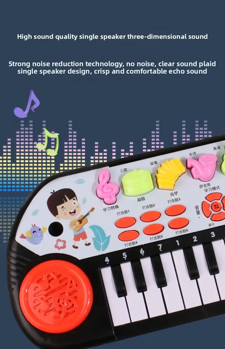24 Keys Piano Keyboard Interactive Learning Toy with Demo Song Musical Gift for Kids Ages 3-6 Early Education Tool Birthday Gift
