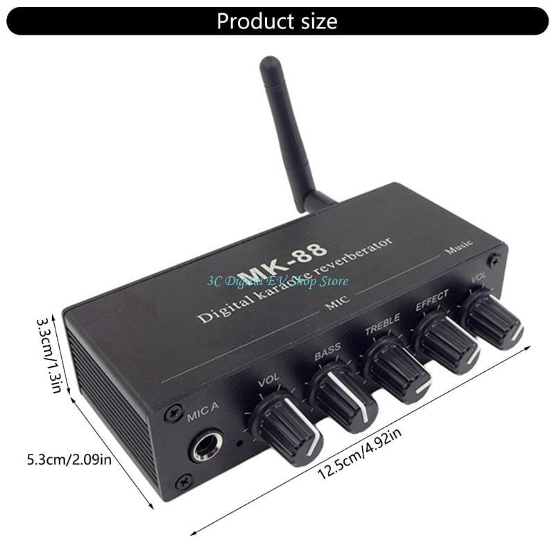 E74D MK88 Karaoke Preamp Reverberator Decoding Easy to Use for Family Gatherings and Music Creation with Customizable Effects