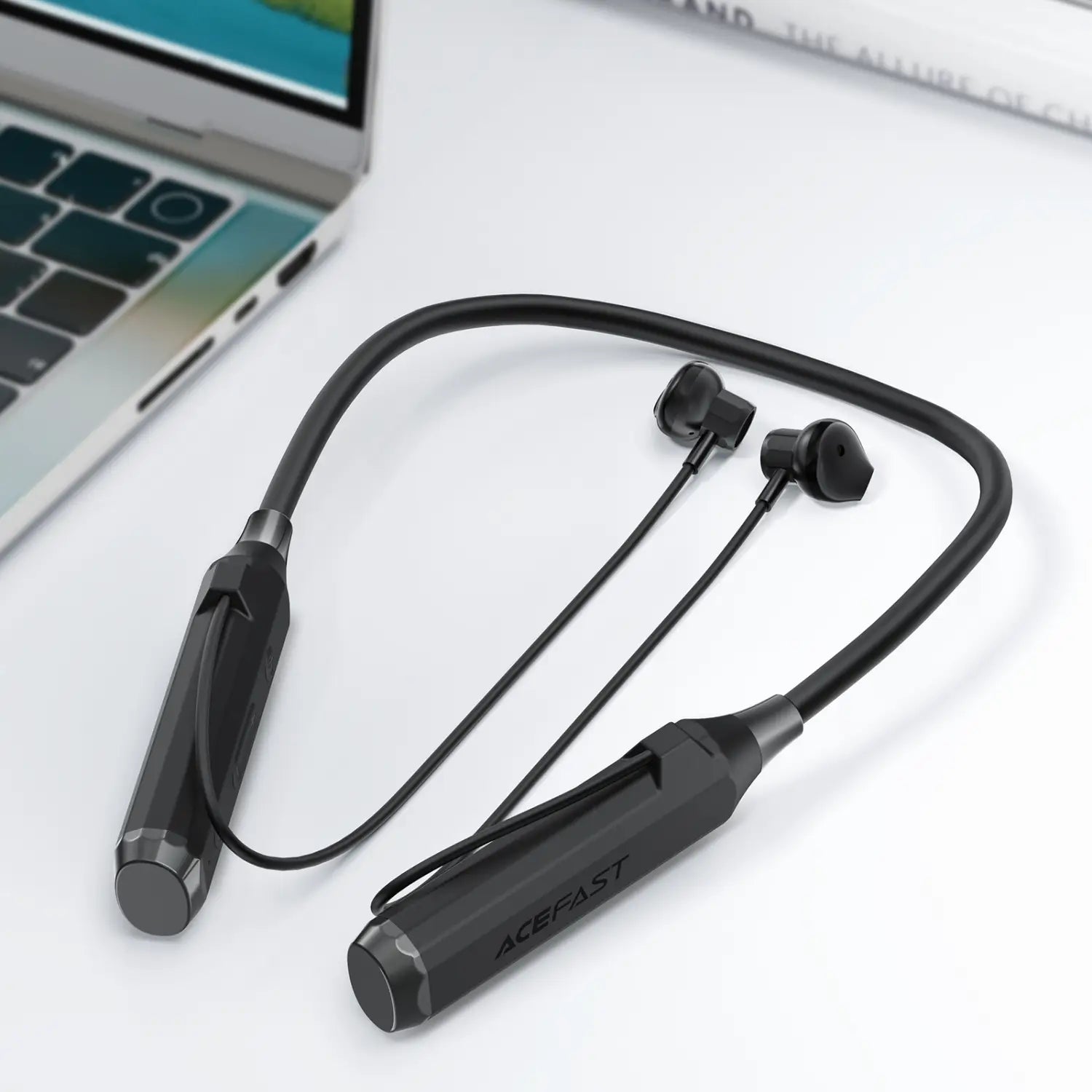 ACEFAST Bluetooth 5.4 Wireless Neckband Earphones 120H Music Time in-Ear Magnetic Sport Earbuds Game Low Latency Longtime Stand