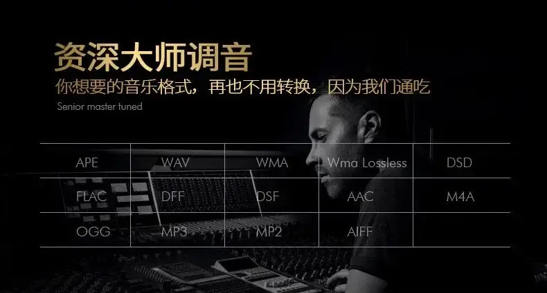 Brand Aigo EROS Q High-quality DSD64 Bluetooth 4.2 Portable Audio Lossless Hifi Music Player USB DAC Support 32G TF Card