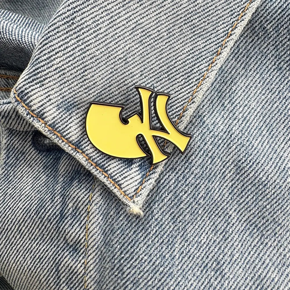 American Hip-Hop Band Rap And Baseball Team Logo Mashup Enamel Brooch East Coast Music Brand Lapel Pin Fans Gift Badge Accessori