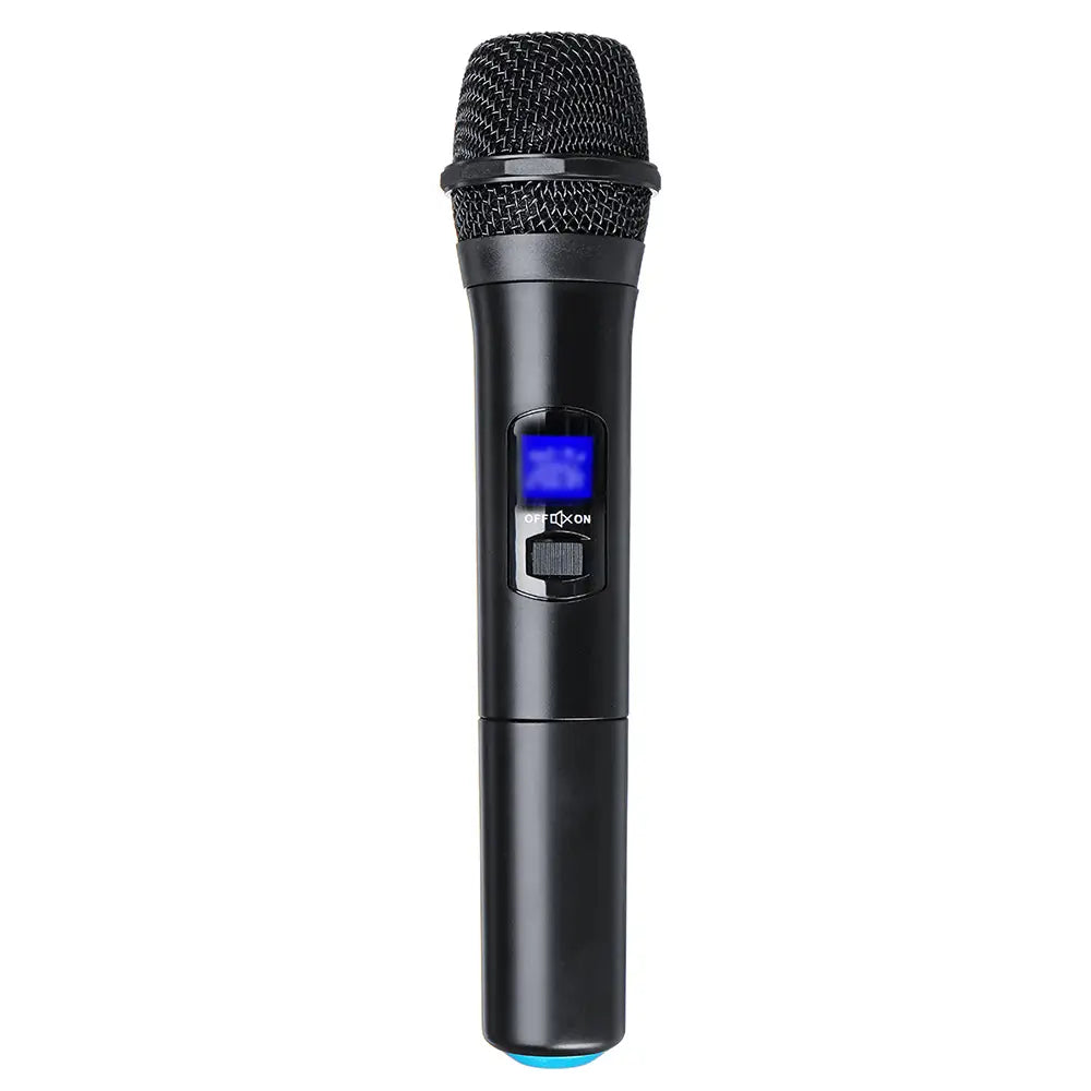 Karaoke Microphones UHF Professional 2 CH Cordless Dual Handheld Microphone Digital LCD Display Mic System Set for Party Wedding