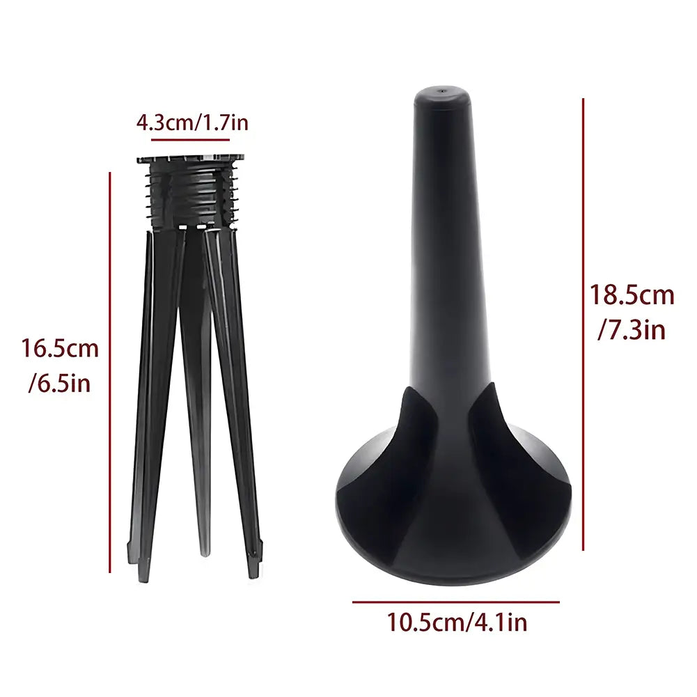 5 Legs Foldable Trumpet Stand Waterproof Portable Placement Rack Trumpet Black Bracket Woodwind Musical Instrument Accessories