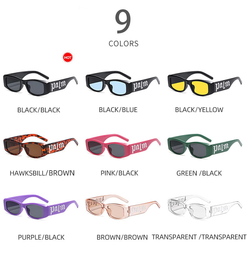Hip Hop Small Classic Men Women Fashion Sunglasses Designer Square Brand Unisex Glasses Stylish Popular Trend Shades
