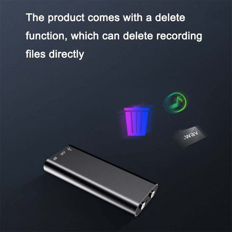16/32GB Digital Dictaphone Audio Voice HD Noise Reduce Recorder MP3 Player Recording WAV Smallest Mini USB Pen Voice Activated