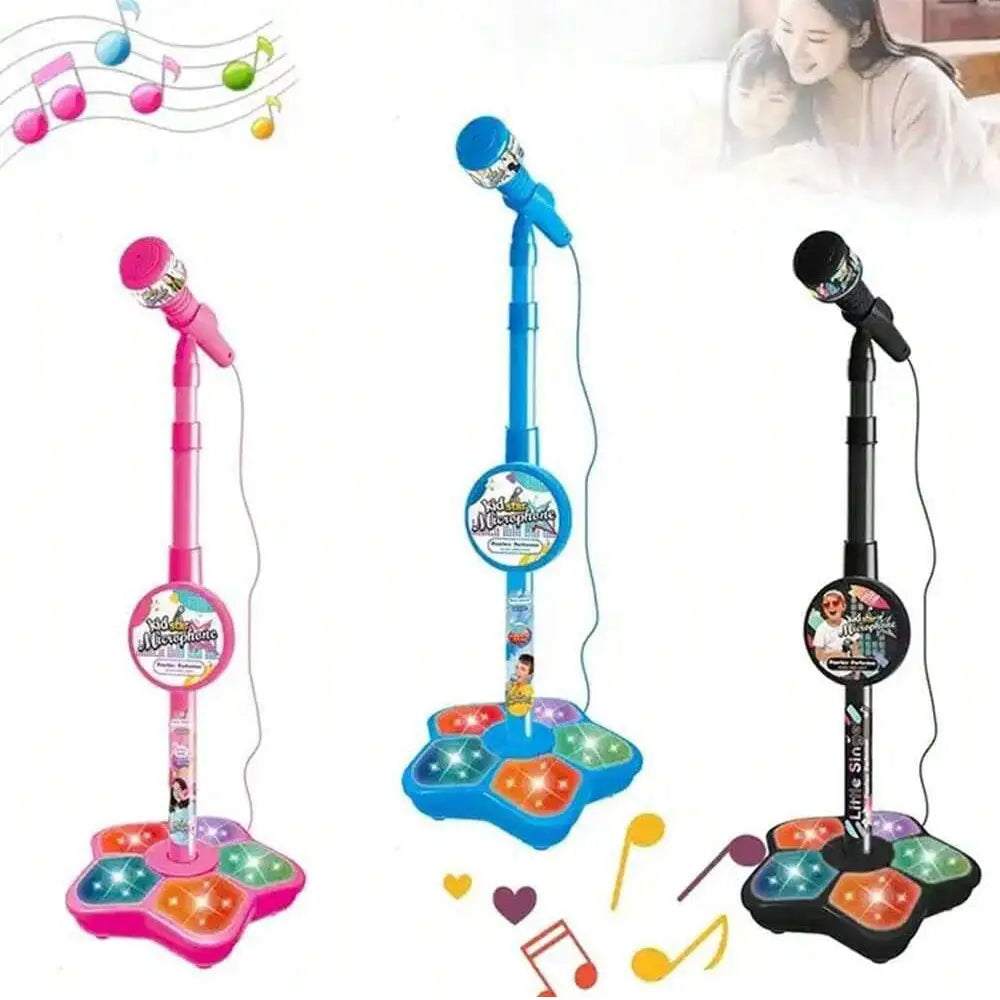 Kids Microphone Stand Toy Portable Children’s Karaoke Electronic Durable Party Karaoke Microphone Stand Kids Karaoke Machine