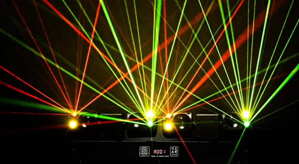 80W LED Moving Head Beam Lights Remote Control Dual-Head Disco Party RGBW DMX512 DJ Equipment Stage Lighting For Event Club Xmas