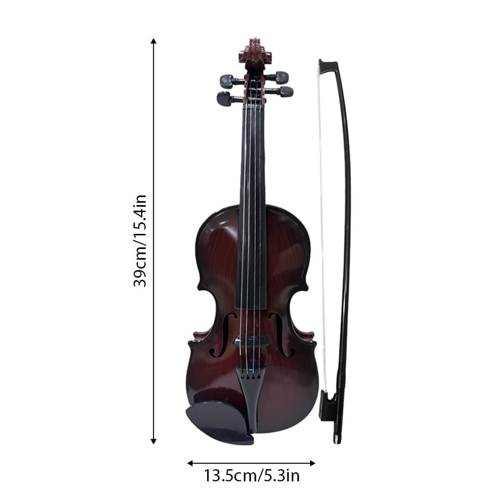 Simulated Violin Music Practice Violin Kit for Beginners Musical Instrument Exquisite Workmanship Performance Props Gifts