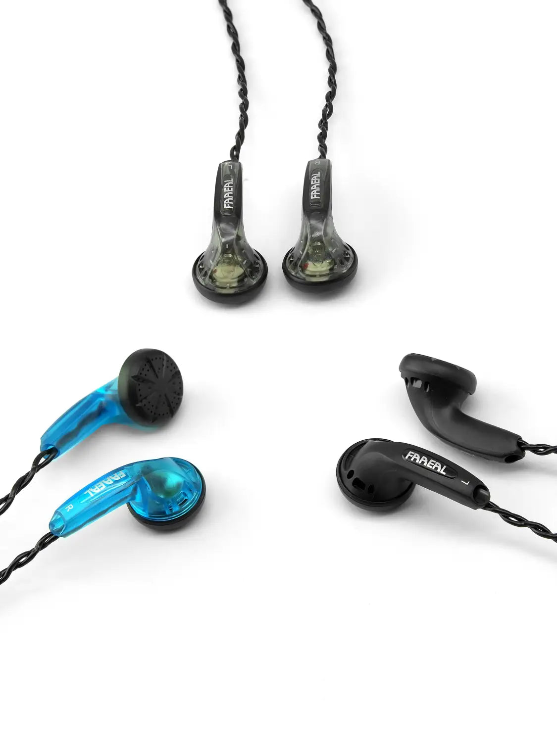 FAAEAL Earphones Iris 2.0 In Ear Earbuds 3.5mm Durable Wired Ear Buds Good Bass Music Headphones Running Sports Gaming Headsets