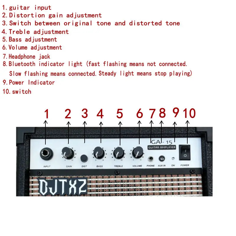 Electric Guitar with Speaker Amplifier Guitar Performance Special Set Alien Guitar Practice