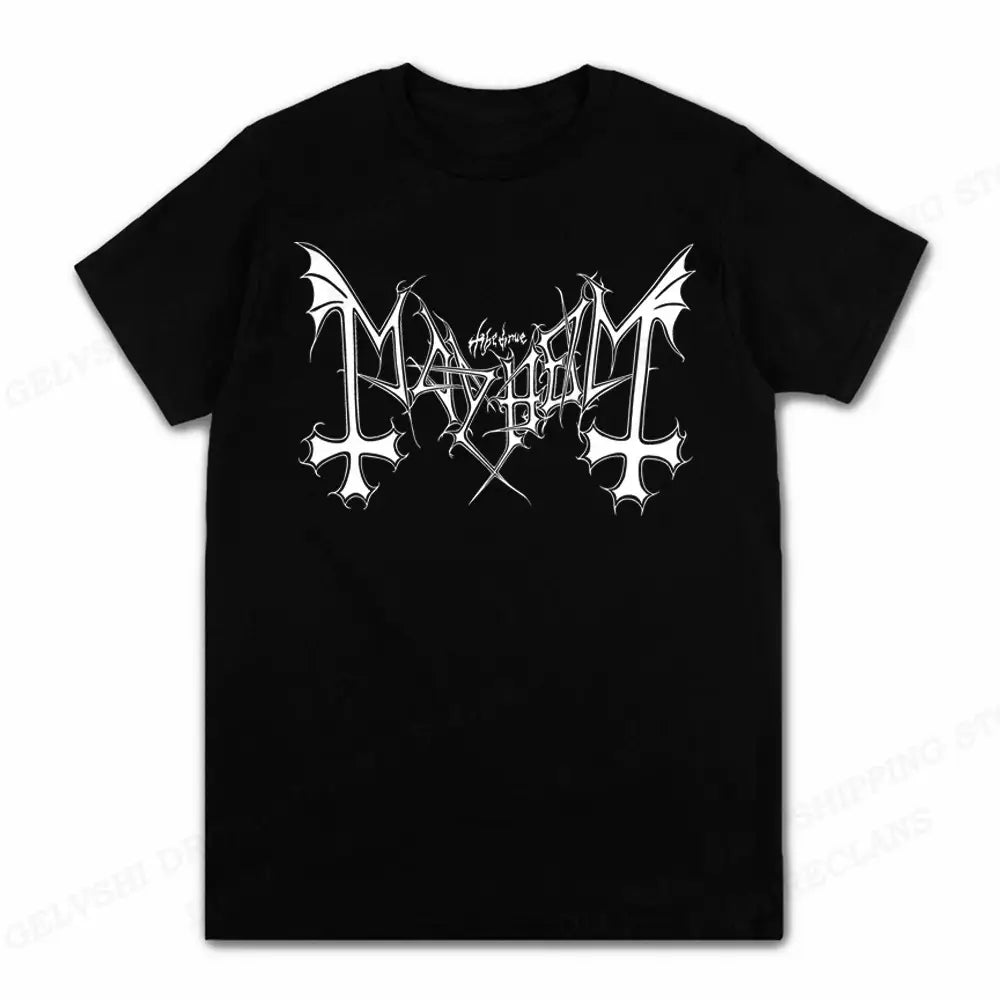 Rapper Mayhem Death T Shirt Men Fashion T-shirts Cotton Tshirt Kids Hip Hop Tops Tees Women Tshirt Anime Rock Camisetas Boy Tees