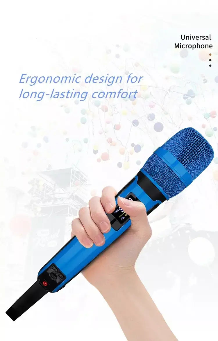 Wireless Karaoke Microphone Dynamic UHF Home Studio Recording for Computer Audio Professional DJ Conference Mic Recharge 2023