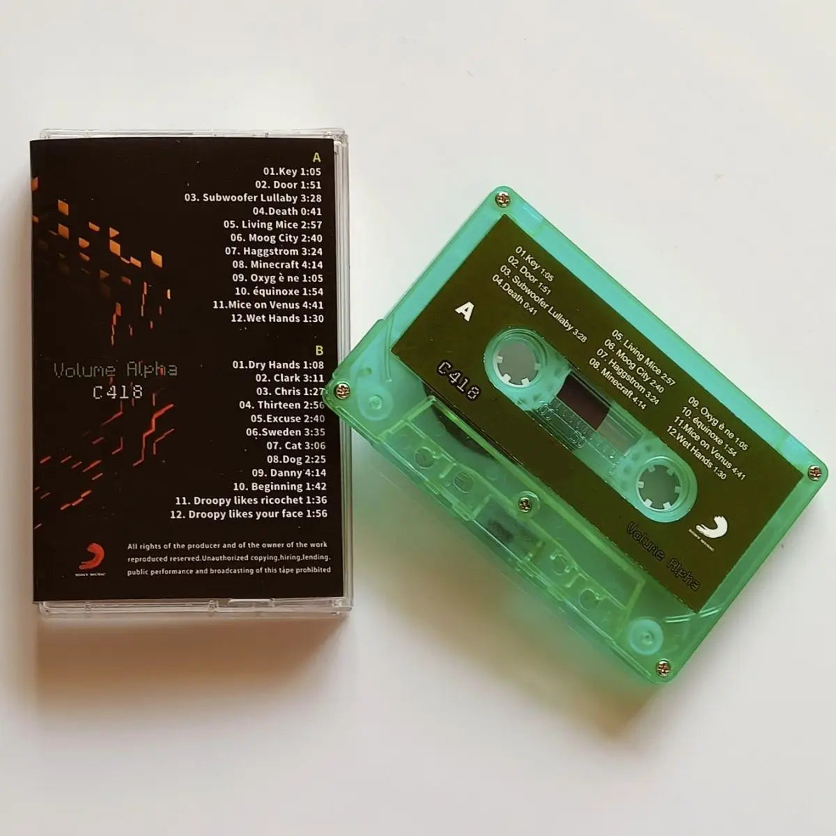 Sandbox Game Daniel Rosenfeld Music Tape C418 Steve OST Album Cassettes Cosplay Walkman Recorder Car Soundtracks Box Party Music