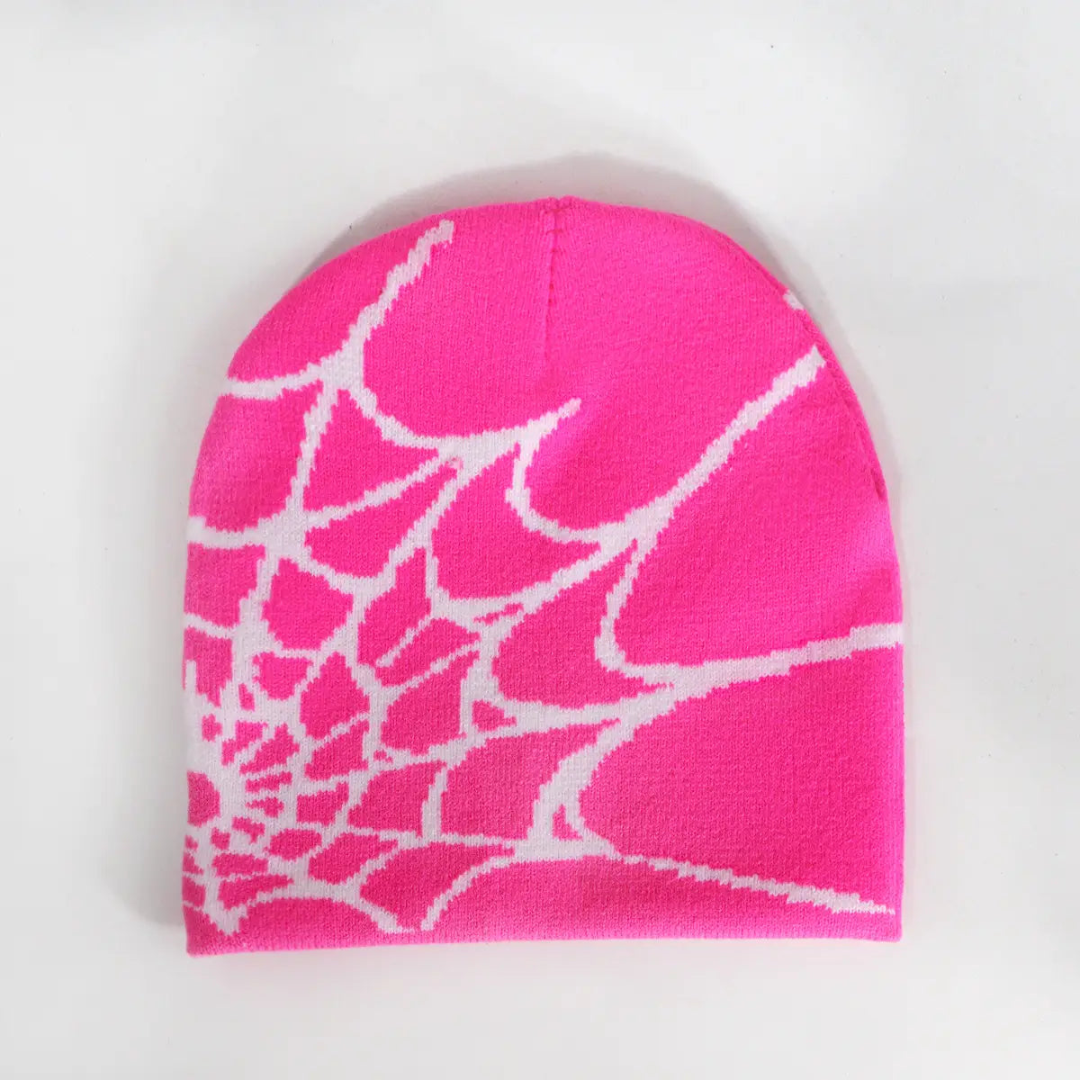 Knitting Spider Web Design Hat Skullies Beanies for Men Women Pullover Pile Cap Y2k Goth Warm Beanie Hats New Hip-hop Street Cap