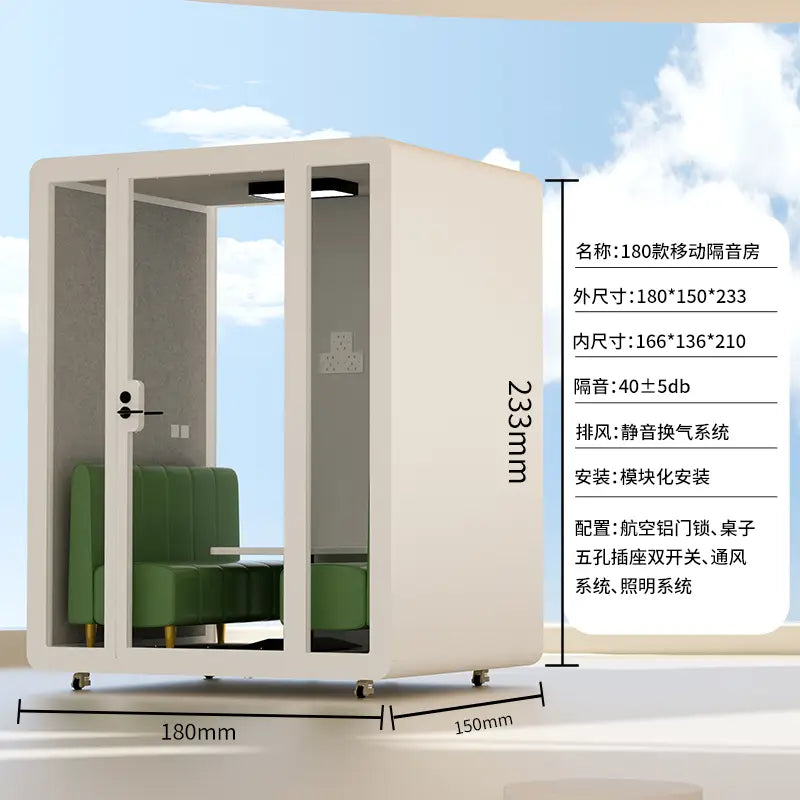 CL soundproof room household piano silent warehouse live stream indoor singing room recording studio mobile phone booth.