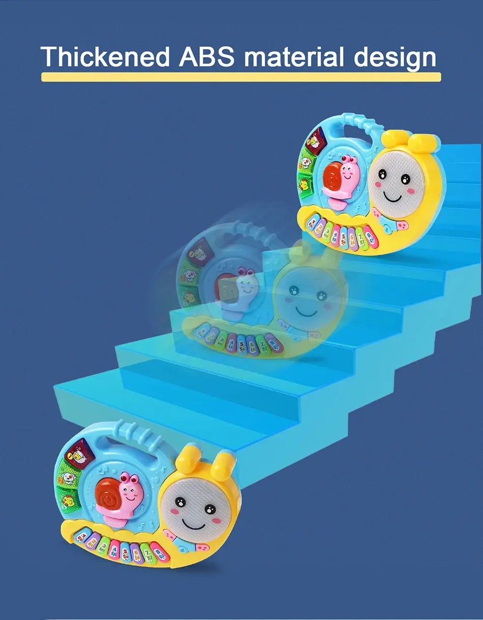 Baby Musical Toy with Animal Sound Kids Piano Keyboard Electric Flashing Music Instrument Early Educational Toys for Children