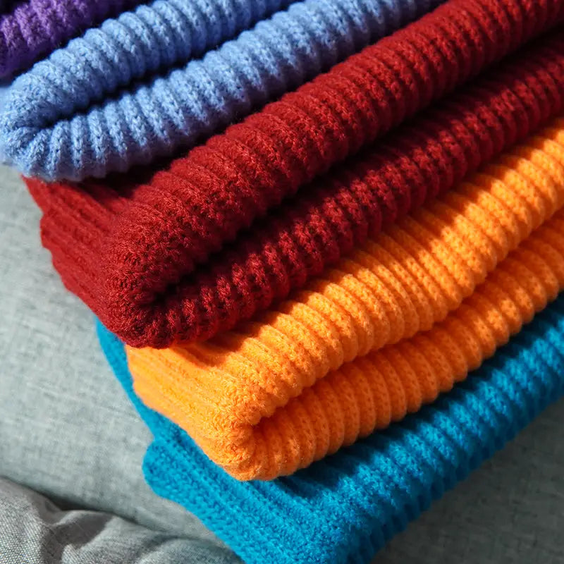 Unisex Solid Color Warm Knitted Beanies for Women Men Winter Autumn Outdoor Keep Female Wool Gorras Hip Hop Dad Cap