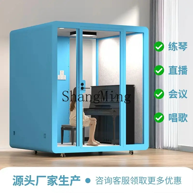 CL soundproof room household piano silent warehouse live stream indoor singing room recording studio mobile phone booth.