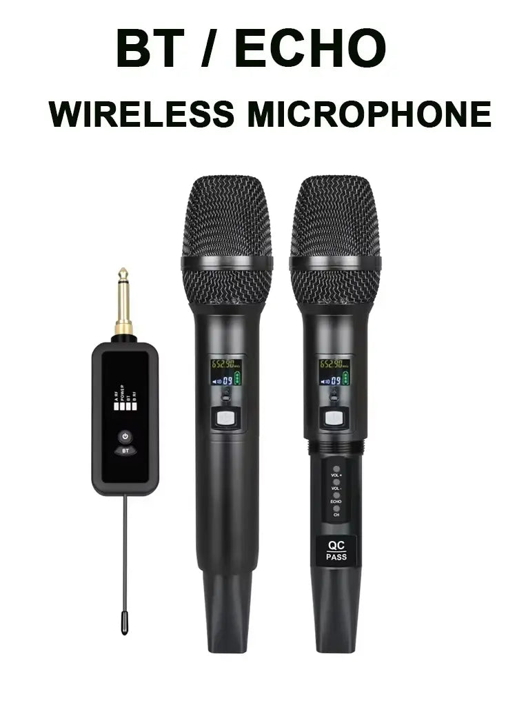 Professional Wireless Infrared Frequency-Matching Microphone with DSP Reverb & Feedback Suppression for Home Karaoke Singing