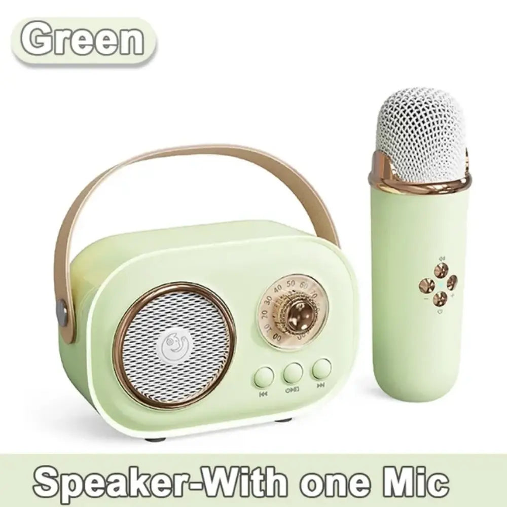 Karaoke Wireless Portable Bluetooth Speaker With Microphone Radio FM Machine Mini Music Sound Box Caixa De Som Small Mp3 Column