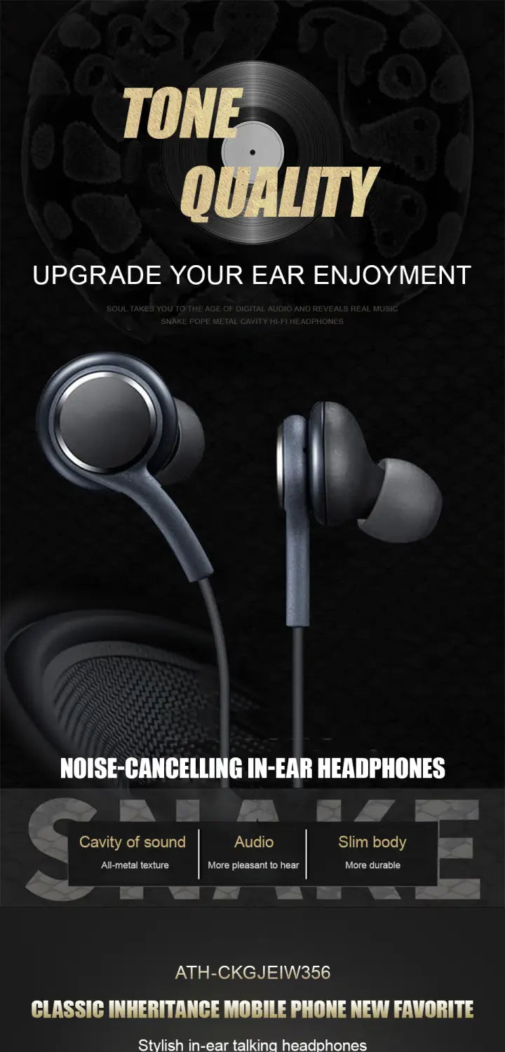 Type C Wired Earphone For Samsung Galaxy S23 S21 S22 Ultra Plus 3.5 mm Earbuds Headphones A54 A34 A53 A53 Accessories