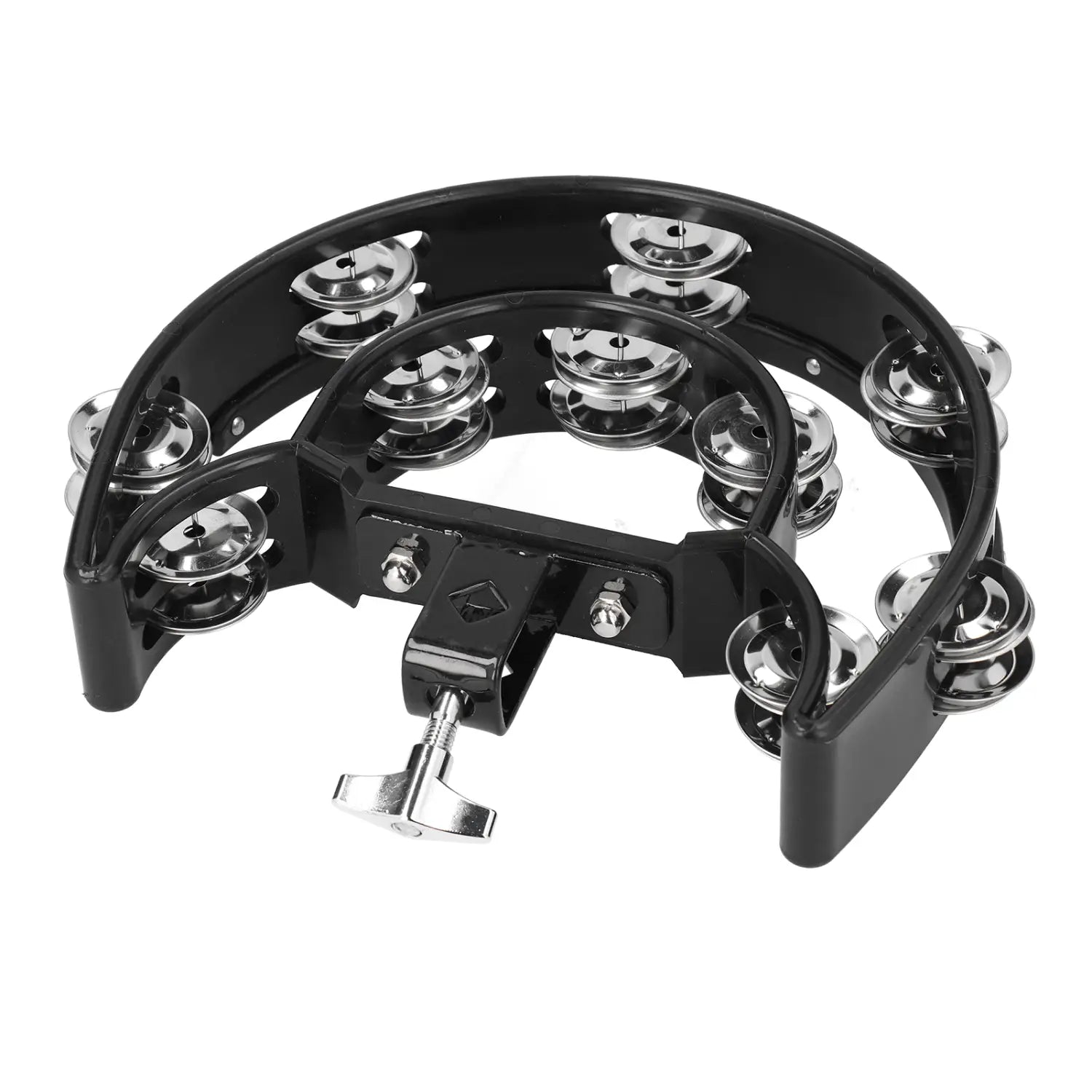 Hi Hat Tambourine Drum Set Multifunctional Hand Bell Rattle Loose Double Row Bells KTV Musical Instrument