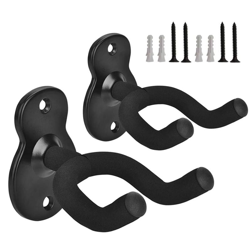 Metal Wall Mount Guitar Hanger Holder Stands Hooks for Acoustic Electric Guitars Bass Ukulele Durable Wall Storage