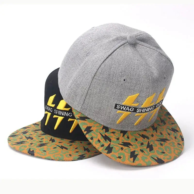 Hip Hop Baseball Cap For Men Cotton Embroidered Lightning Snap Back Hats Women Outdoor Casual Sports Sunshade Gorra Dropshipping