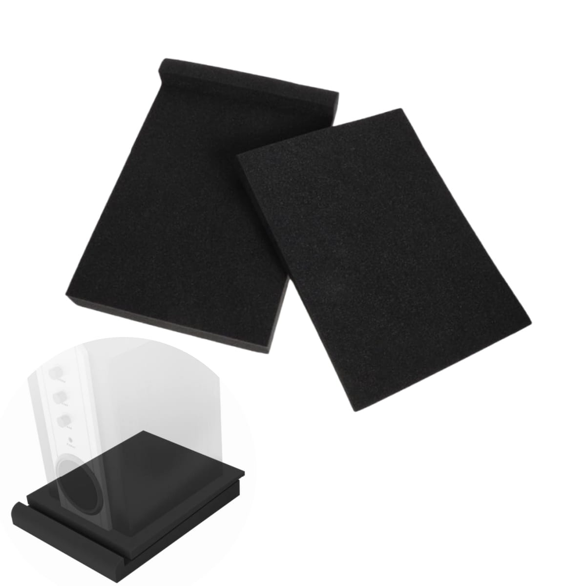 Miwayer 1-Pack Acoustic Isolation Pads Studio Monitor Speaker Isolation Foam Pads for Sound Improvement Prevent Vibrations