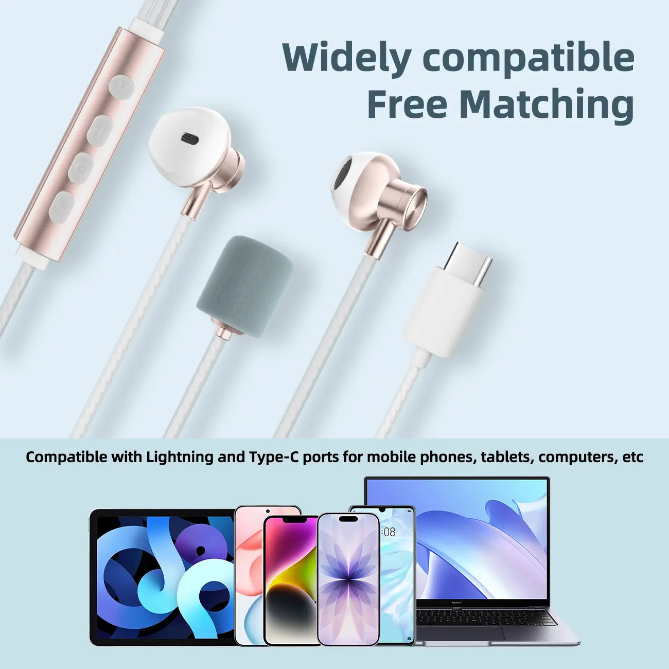 Karaoke Earphones Professional Sound Card Microphone Multi modes Real-time ear monitoring Type-C Vocal Mic Gift for Men Women