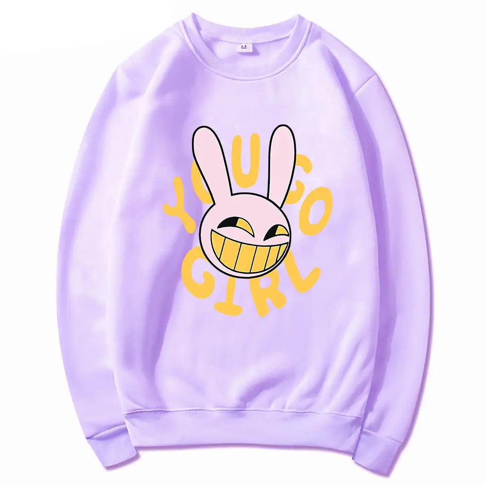 YOU GO GIRL Digital Circus Jax Hoodie Fashion Women Harajuku Funny Cute Rabbit Hoodie Unisex Cartoon Vintage Pullover Sweatshirt