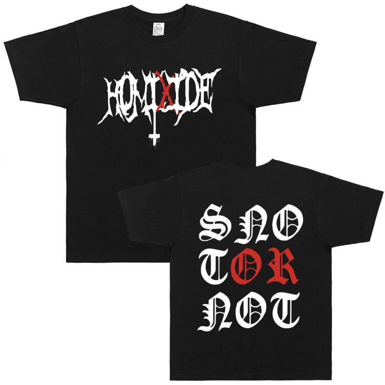 Homixide Gang Mosh Pit Control T-shirt Playboi Carti Opium Merch Tshirt HXG T-shirts Men Women Hip Hop Oversized Cotton T Shirts