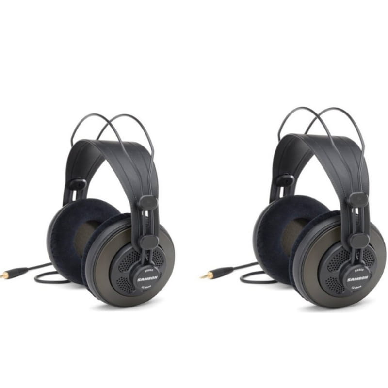 Original Samson SR850 Monitoring Headset Velour Earcup Semi-Open Monitor Headphone For Studio Recording Karaoke Game