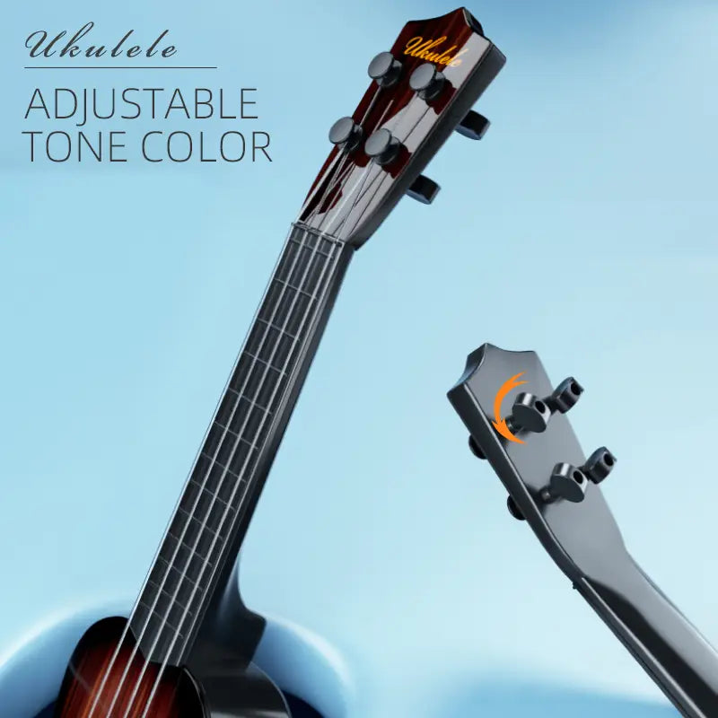 12.6 inches Children Guitar Toy Can Be Used To Play Elementary Instruments With Paddles Simulating Yukrili Music Toys