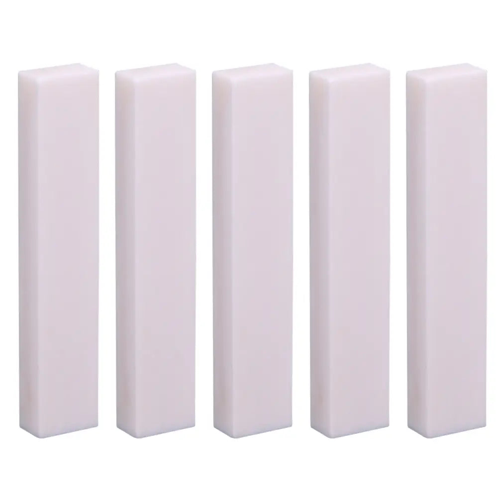10pcs Guitar Blank Bone Nut Professional Buffalo Bone Guitar Bridge Nuts Replacement Lightweight Durable Musical Instrument Part