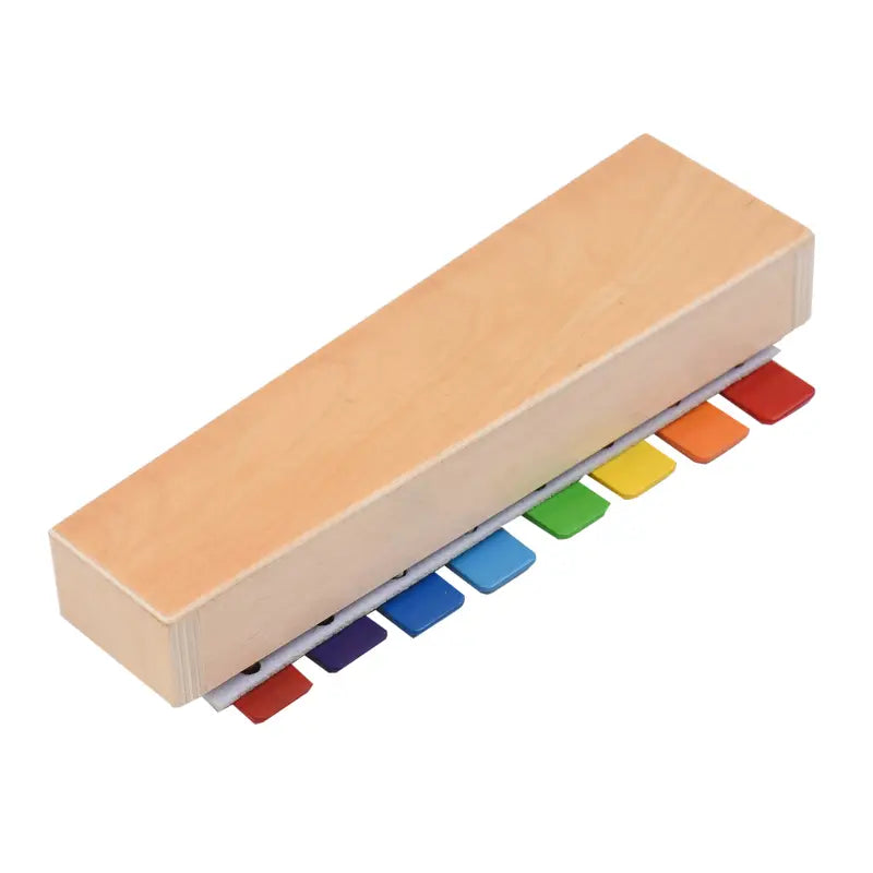 8 Keys Xylophone Compact Size Glockenspiel Colorful Aluminum Plate Piano with Wooden Mallets Percussion Musical Instrument Gift
