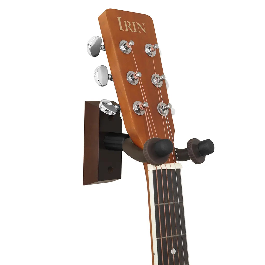 Guitar Stand Wall Mount Walnut Base Hook Metal Wall Bracket for Guitar Violin Bass Ukulele Banjo Guitar Parts & Accessories