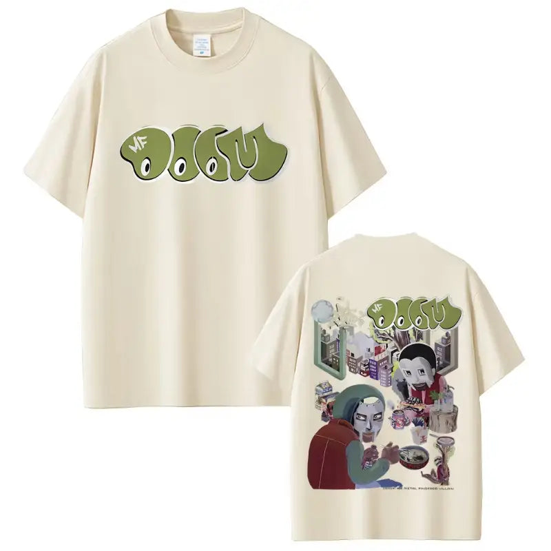 Rapper Mf Doom Album Madvillainy Graphic T-shirt Men Women Hip Hop Fashion Vintage T-shirts Male Casual Cotton Oversized T Shirt