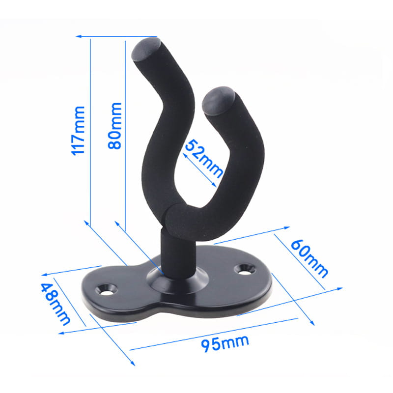 Metal Wall Mount Guitar Hanger Holder Stands Hooks for Acoustic Electric Guitars Bass Ukulele Durable Wall Storage