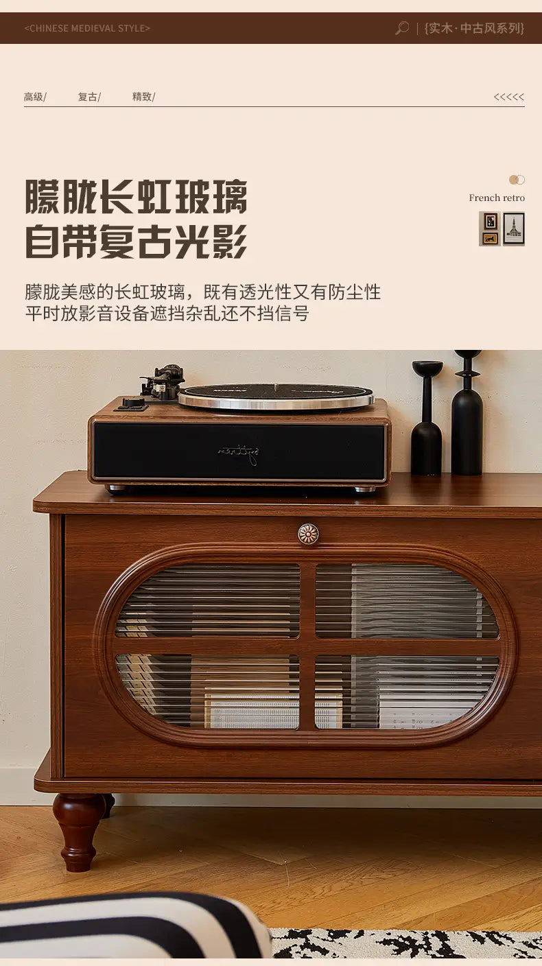 American Vintage Tv Stand Premium Trendy Mid Century Aesthetic Tv Cabinet Classic Luxury Soportes De Televisión Furniture Home