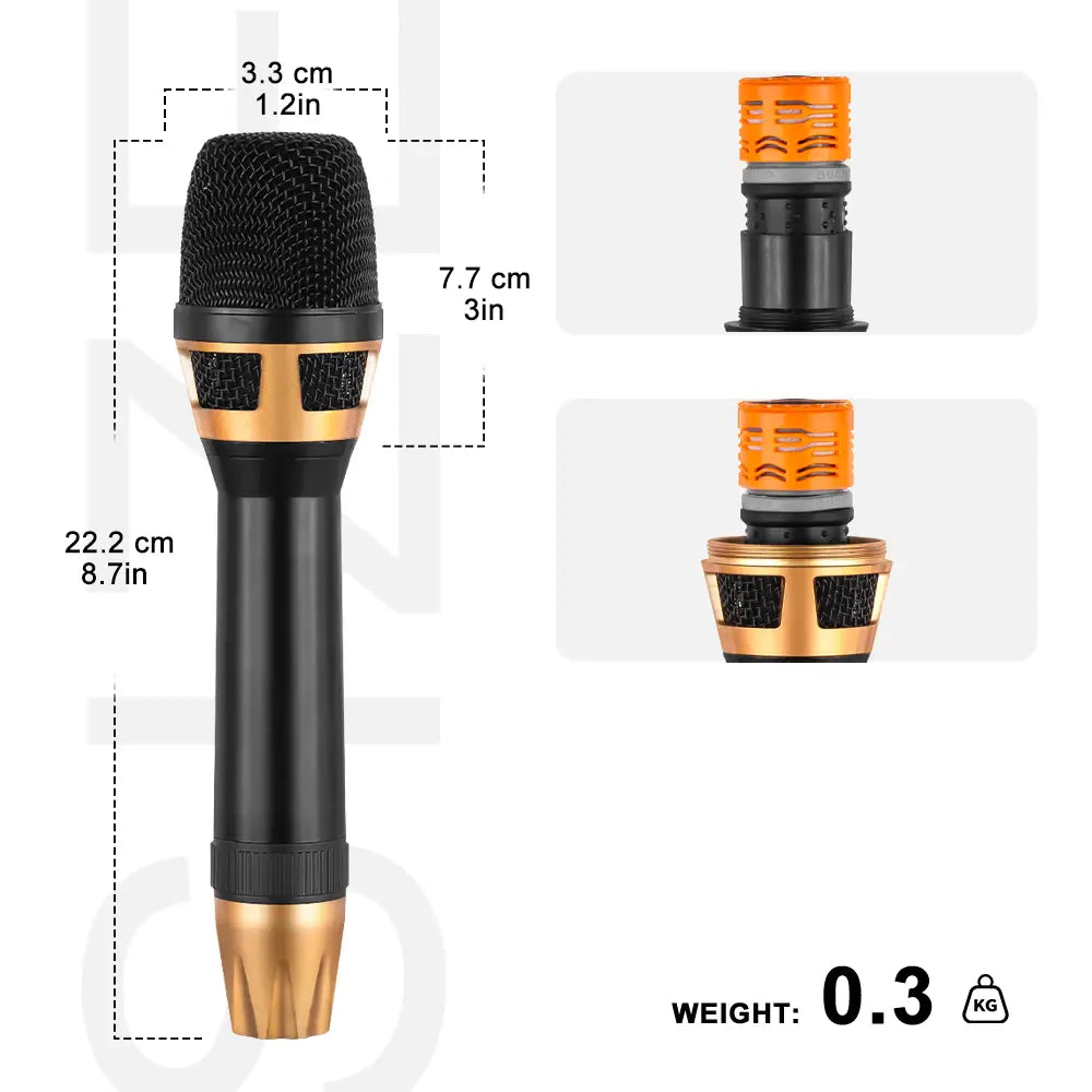 high quality Wired Karaoke Microphone Professional grade metal dynamic microphone with 5-meter cable Stage performance singing