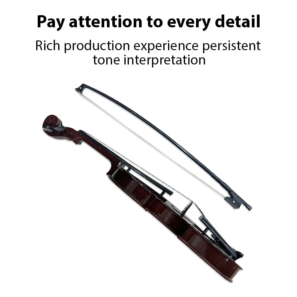 Simulated Violin Music Practice Violin Kit for Beginners Musical Instrument Exquisite Workmanship Performance Props Gifts