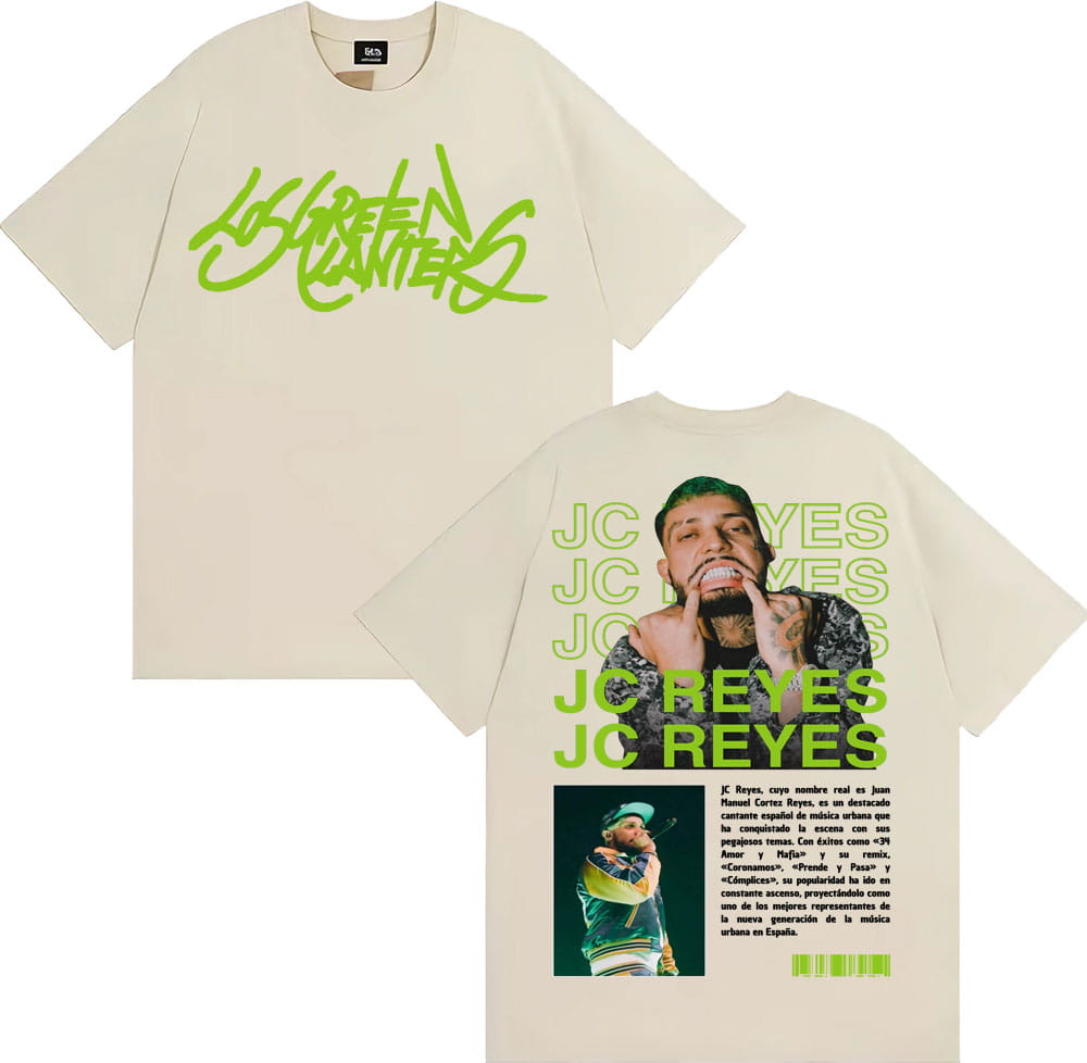 Rapper Jc Reyes Album Tour 2025 Graphic T Shirts Men Women Fashion Hip Hop Retro T Shirt Fashion Casual Cotton Oversized T-shirt