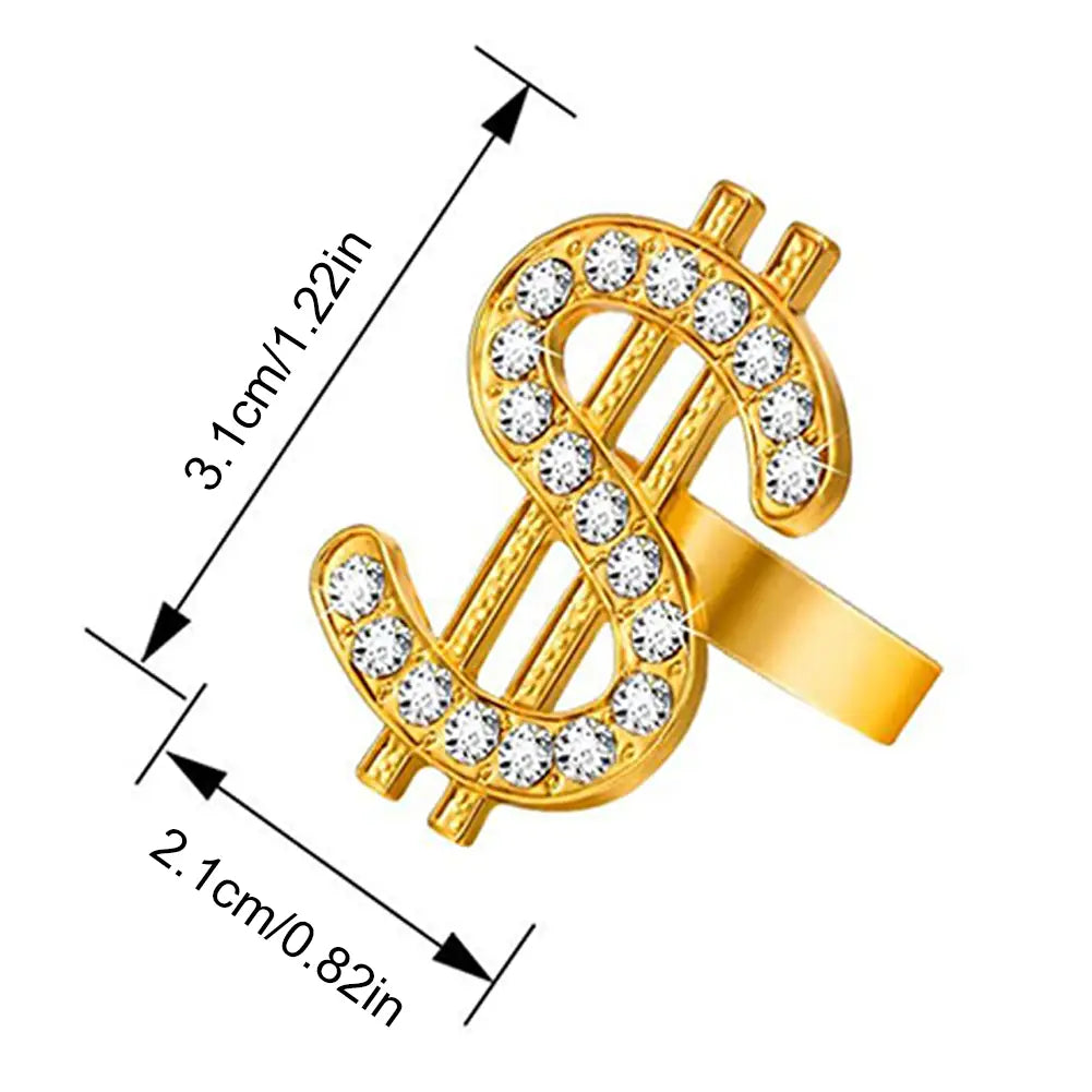 80s 90s Costume Outfit Set Big Gold Chain 80s/90s Rapper Accessories Glasses Bracelet Hip Hop Fancy Dress Costumes for Men Women