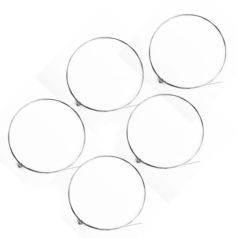 5Pcs Single Guitar Strings Acoustic Guitars Top 1st E Plain Steel Gauges 012 Replacement Musical Instrument Guitar Accessory