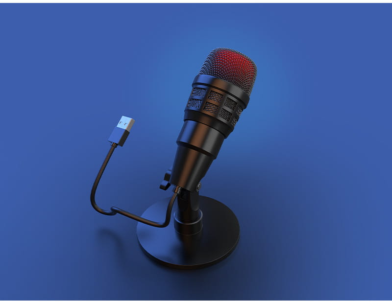 Computer Microphone For PC Mac notebook Podcast USB Microphone For Live Streaming Karaoke Noise Cancelling Gaming Condenser Mic