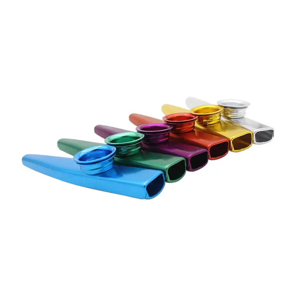 Metal Kazoos Simple Design Lightweight Kazoo for Beginner Guitar Ukulele Violin Instrument Music Lovers Playing