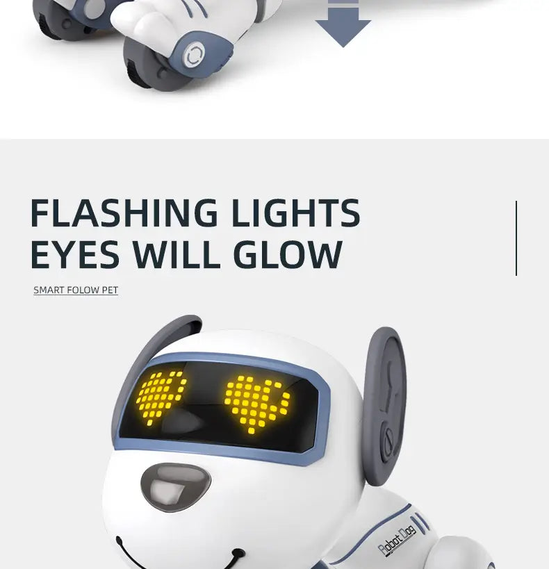 Funny RC Robot Electronic Dog Stunt Dog Voice Command Programmable Touch-sense Music Song Robot Dog for Children’s Toys