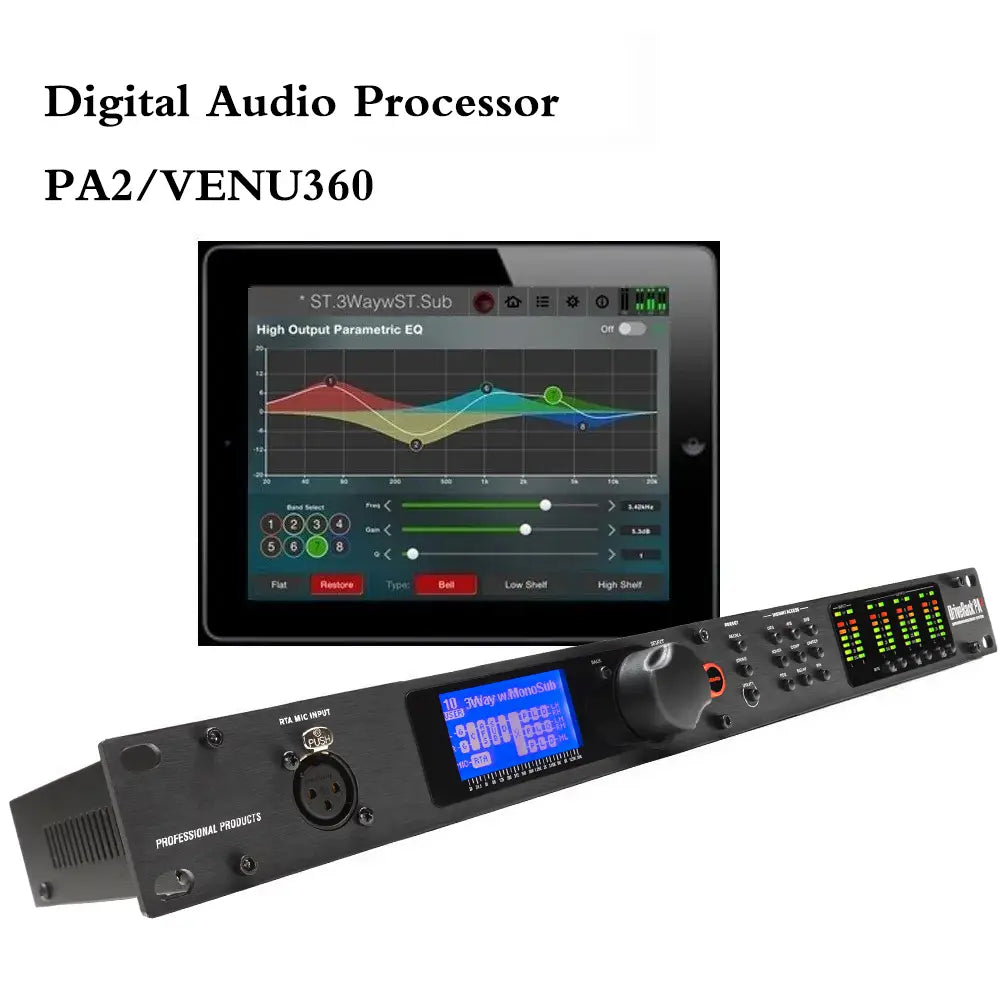 Loudspeaker Management System 2 In 6 Out DriveRack PA2 DSP Digital Processor Professional Sound System DJ Equipment Effector